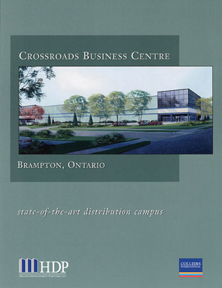 brochure for Crossroads Business Centre in Ontario, Canada