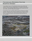 brochure for Crossroads Business Centre in Ontario, Canada