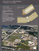 page 2 of brochure for One Riverwood Place, a class A office building in Pewaukee, WI