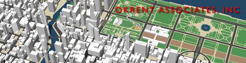 3d model of the city of Chicago created by Okrent Associates3d model of the city of Chicago created by Okrent Associates