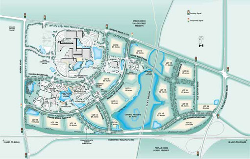 Prairie Stone Park Plan in 1999