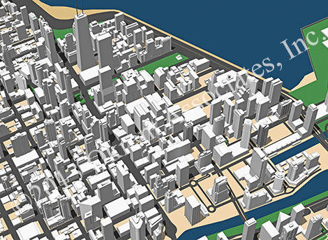 3D Model of North Michigan Avenue